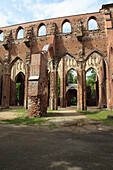 Ruins of the old Toome Cathedral  also called Saints Peter and Paul cathedral) on Toome Hill, city of Tartu, Estonia, Baltic State, Eastern Europe.