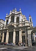 Kirche in der Via Po, Turin, Torino, Piemont, Italien / church in the street Via Po, Torino, Piedmont, Italy