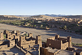 Kashba in Aït-Ben-Haddou, Weltkulturerbes der UNESCO, bei Ouarzazate, am Fusse des Hohen Atlas im Südosten Marokkos