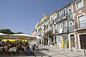 Restaurants in der Rua Viera Portuense im Stadtteil Belém, Lissabon, Portugal