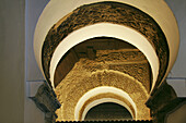 Remains of moorish mosque now Santa Maria la Mayor church, Ronda. Malaga province, Andalusia, Spain