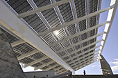 Photovoltaic panel. Forum area. Barcelona. Catalonia. Spain.