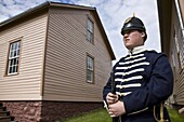 Historic Fort Mackinac an 1880´s US Army fort with historic interpreters on Mackinac Island, Michigan