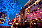 Leidseplein at Christmas in snow