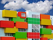 Colorfully block of flats