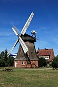 D-Wittenburg, Motel, Landkreis Ludwigslust, Mecklenburg-Vorpommern, Windmuehle, Erdhollaender, D-Wittenburg, Motel, administrative district Ludwigslust, Mecklenburg-Western Pomerania, windmill *** Local Caption *** D-Wittenburg, Motel, administrative dist