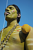 Devote  fakir) at Mel Malaiyanur temple. Melmalaiyanur, Tamil Nadu, India