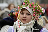 Russia,Pskov,Celebration of Maslenitsa,Butter Week or Pancake week feast,Russians