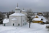 Russia,Pskov Region,Izborsk,Fortress,The Nikolsky cathedral,14th century