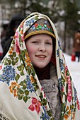 Russia,Pskov Region,Izborsk,Celebration of Maslenitsa,Butter Week or Pancake week feast,Russians