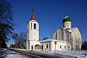 Russia,Novgorod-the-Great,Commercial Quarter,Church of the Theodore Stratilates on the Brook,1360-1361