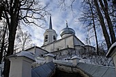 Russia,Pskov Region,Pushkinskie Gory,Svyatogorsky Monastery,Pushkin buried place