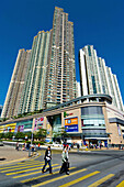 asia, china, hong kong, housing tower blocks Kowloon 2008