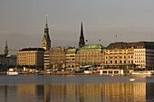 Germany, State of Hamburg, Hamburg, city from Binnenalster Lake