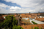 Germany, Bavaria, Bamberg, view from Residenz gardens