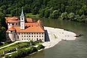Klosterschenke Weltenburg monastery by the Danube Gorge, Weltenburg, Bavaria, Germany