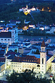 Old Town from Veste Oberhaus castle, Passau, Bavaria, Germany