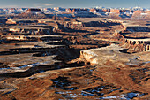 Grand View Overlook in winter, Canyonlands National Park, Moab, Utah, USA