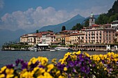 Italy, Lombardy, Lakes Region, Lake Como, Bellagio, town view