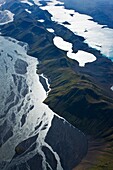 Río Tungnaá, Montañas Tungnaárfjöll y lago Langisjór  Alrededores del Glaciar Vatnajökull  Sur de Islandia