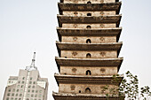 pagoda of the west temple, modern city center of Kunming, Kunming, Yunnan, People's Republic of China, Asia