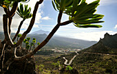 Blick  auf Santiago und den Berg Teide, Teneriffa, Kanarische Inseln, Spanien, Europa