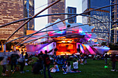 Jay Pritzker Pavillion by Frank O. Gehry, Millenium Park, Chicago, Illinois, USA