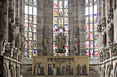 Tucher altarr in Church of Our Lady, Nuremberg, Franconia, Bavaria, Germany