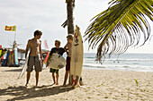 Surfers in Hikkaduwa, Sri Lanka