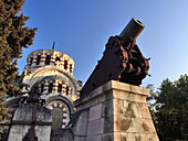 The St George the Conqueror Chapel Mausoleum  is a mausoleum and memorial Bulgarian Orthodox chapel, as well as a major landmark of Pleven, Bulgaria.