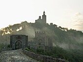 Tsarevets fortress with church of the Patriarchate on the  hill, Veliko Tarnovo,  Bulgaria
