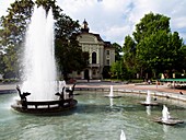 Stambolov Square and the building of the municipality, Plovdiv, Bulgaria
