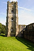 The ruins of Fountains Abbey