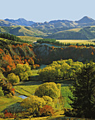 Autumn on farmland near Waiau North Canterbury New Zealand