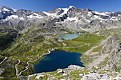 Lago Agnel and Lago Serru, Gran Paradiso National Park, Piemonte, Italy