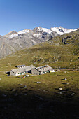 Mountain hut Rifugio Vittorio Sella, Gran Paradiso National Park, Aosta Valley, Italy