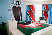 Hotel room No 106, Sleep well, Design Genevieve Gauckler, Hotel Fox, Copenhagen, Denmark