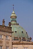 Blick auf die Kuppel der Marmorkirken, Frederiks Kirche, Kopenhagen, Dänemark
