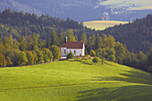 Chapel Ohmenkapelle near St. Märgen, Southern Part of Black Forest, Black Forest, Baden-Württemberg, Germany, Europe