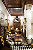 Innenansicht von Riad Kaiss, Marrakesch, Marokko, Afrika