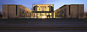 German chancellery in the evening light, Governmental quarter, Berlin, Germany