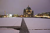 Old National Gallery, Berlin Cathedral and place of the former Palace of the Republic (parliament of the former German Democratic Republic), Berlin Mitte, Berlin, Germany