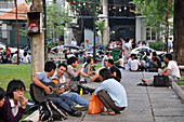 People in the streets of Saigon, Ho Chi Minh City, Vietnam
