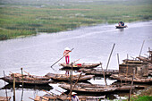 Landschaft in Halong Bucht bei Ninh Binh, Nord- Vietnam, Vietnam