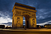 The triumphal arch, Paris, France