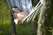 Girl in hammock
