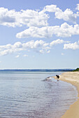 Woman on the beach, Skåne, Sweden