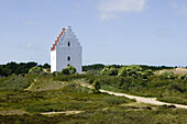Church lie buried in sand, Jutland, Denmark