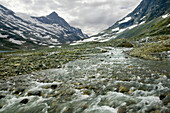 Streaming water in Joutunheimen, Norway