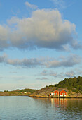 Red fishing hut